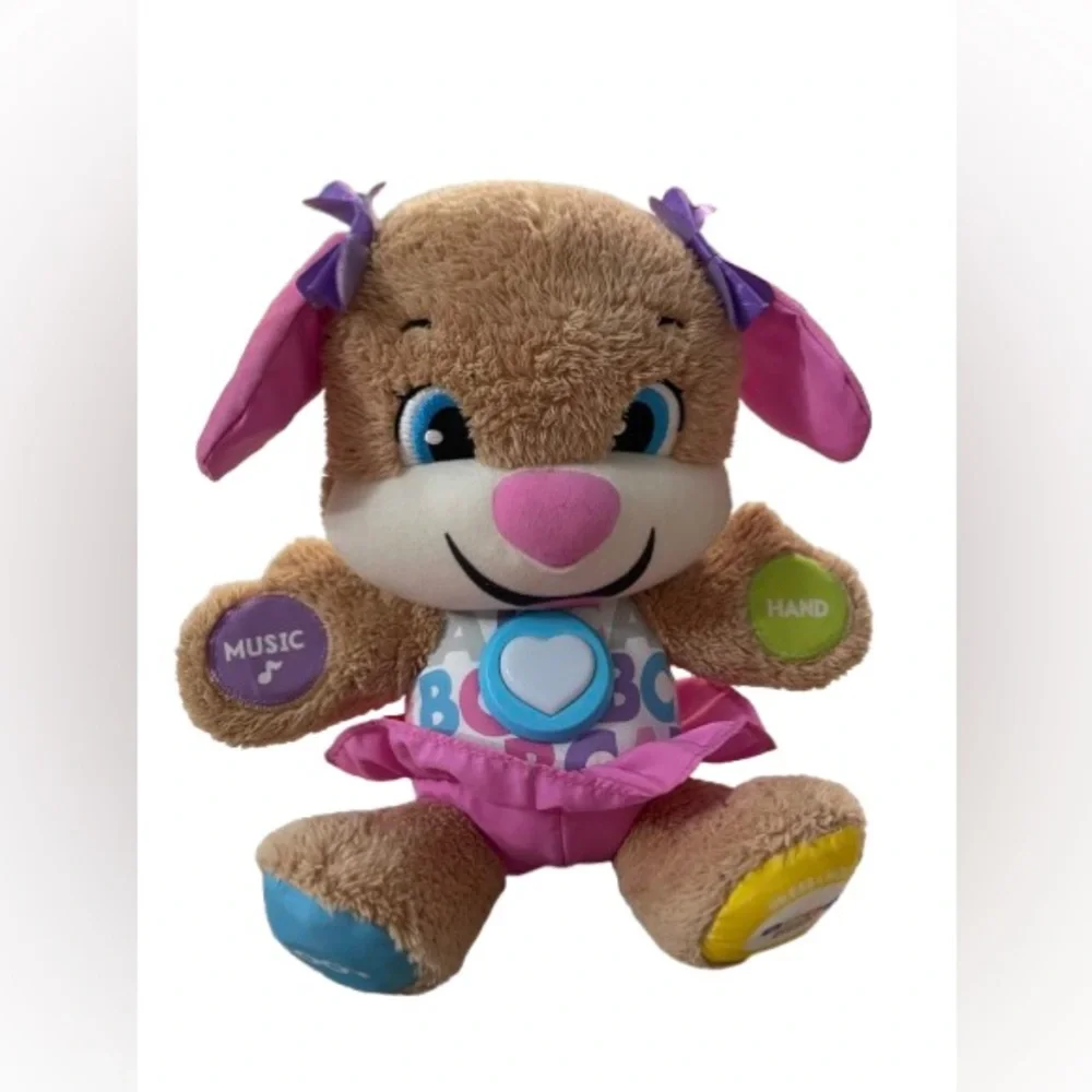 Fisher-Price Laugh & Learn Smart Stages Sis Puppy Plush - EUC